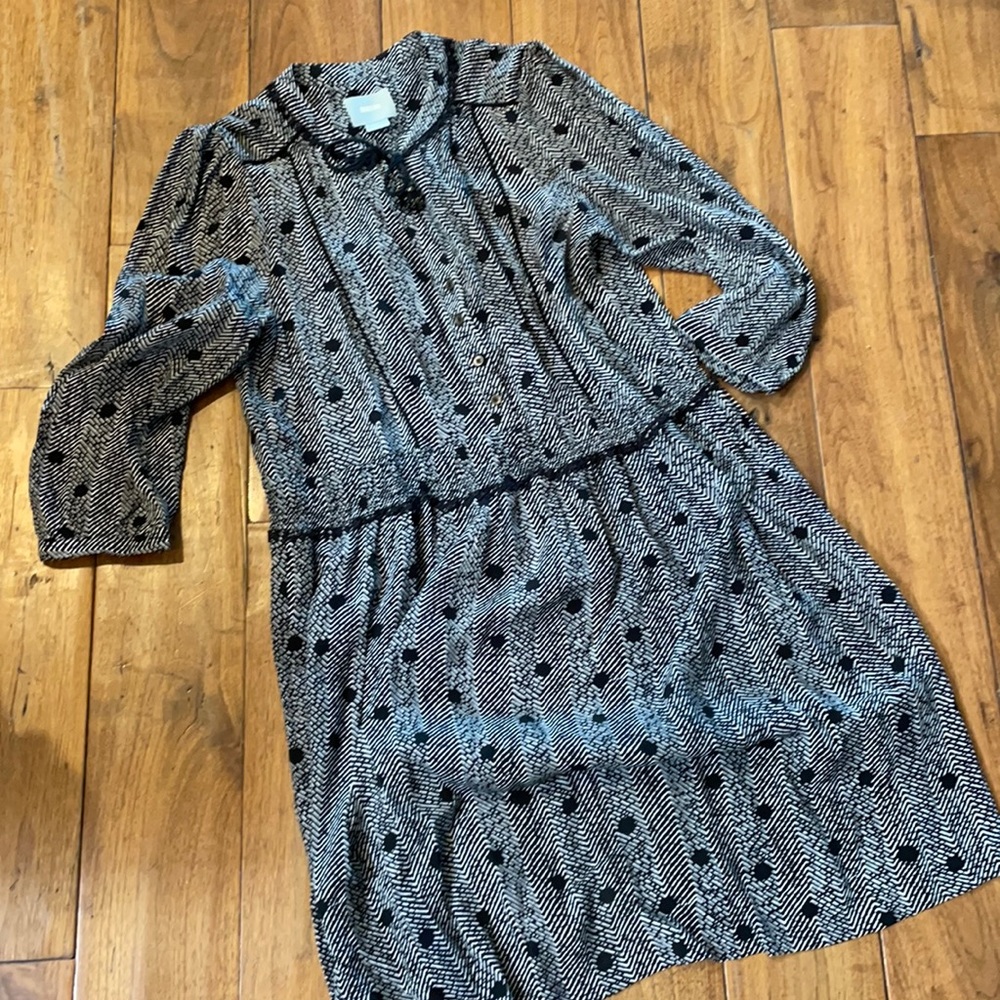 Anthropologie dropped waist dress
